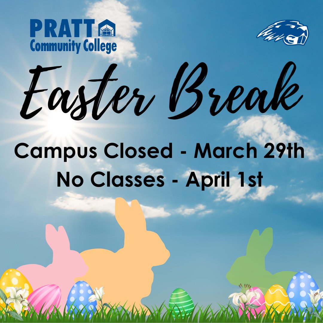 Campus will be closed Fri, March 29 in observance of Good Friday and the Easter holiday. On Mon, April 1 there are no classes, but campus offices will be open.