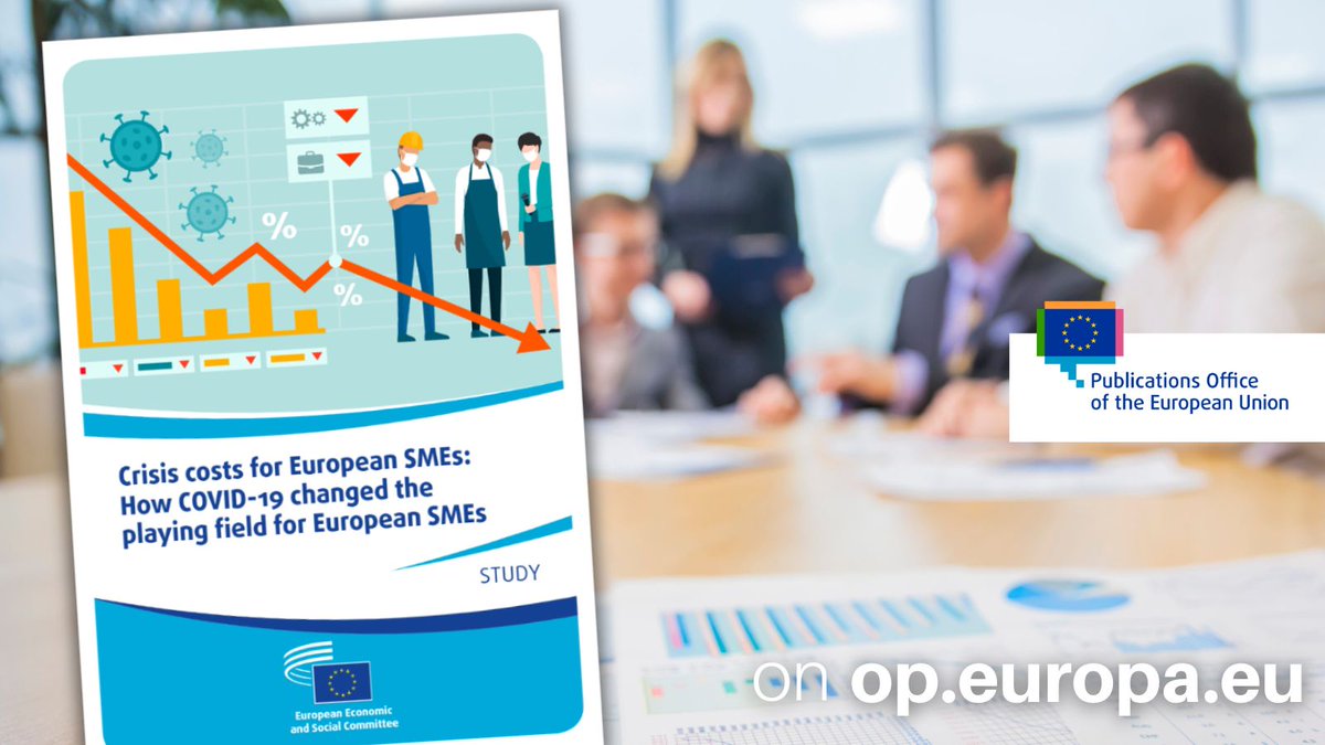 5/🧵 With #COVID19 causing one of the greatest global recessions ever experienced, many SMEs have been exposed to finance, workforce, digitalisation challenges and more. @EU_EESC examines these impacts and makes recommendations: europa.eu/!vgJmQJ