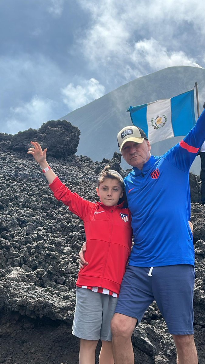 #atleticosporelmundo 
Desde el volcan Pacaya.Guatemala..te echamos de menos atleti.