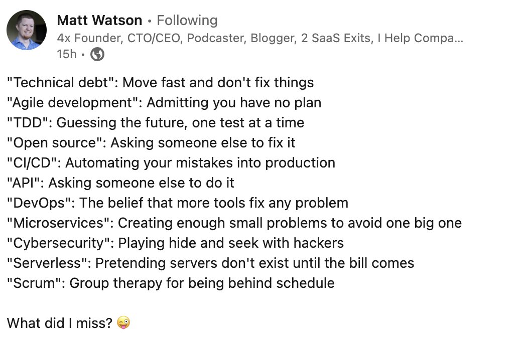 PR0GRAMMERHUM0R's tweet image. weUseBestPractices reddit.com/r/programmerhu…
