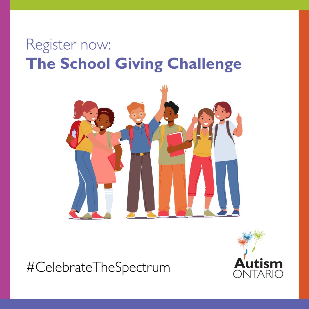 This April, join the Celebrate the Spectrum School Giving Challenge for autism awareness! You will teach your students valuable lessons about community, giving, and inclusion by breaking down stigma about autism. Learn more: celebratethespectrum.com/get-involved/s… #CelebrateTheSpectrum