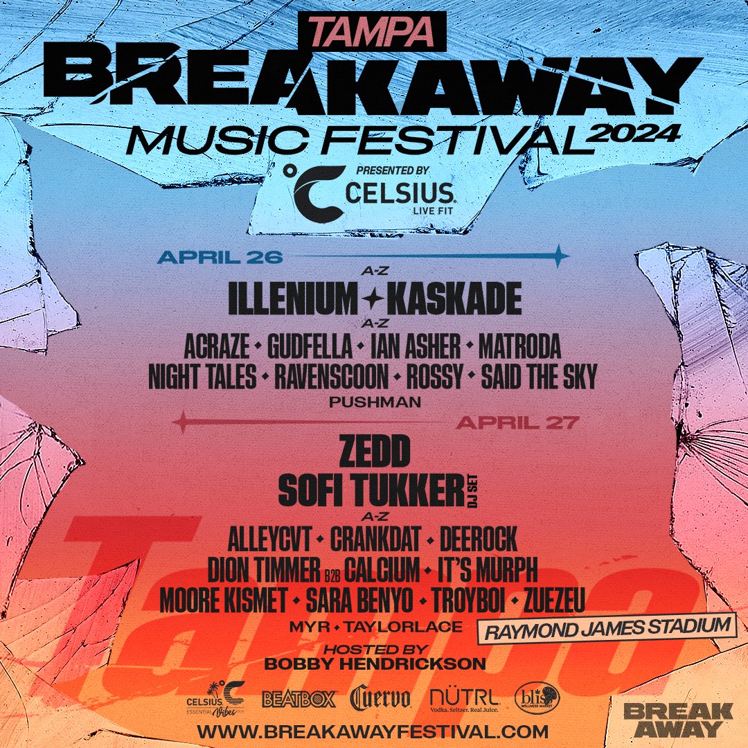The countdown is on! We are officially 30 days away from Breakaway Music Festival here at Raymond James Stadium! Get your tickets here: bit.ly/3Onl8PW