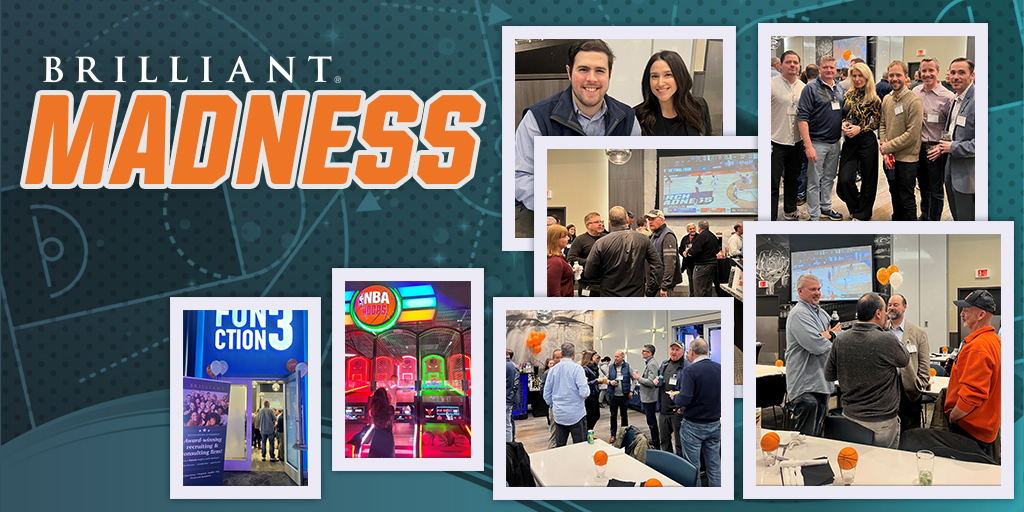 brilliantfs's tweet photo. Thank you to all who joined us last Thursday at our Brilliant® Madness: Client Happy Hour at Dave & Buster's to kick off the March Madness excitement. Check out the highlights! #ClientConnections #HappyHourRecap https://t.co/rVfcONOERg
