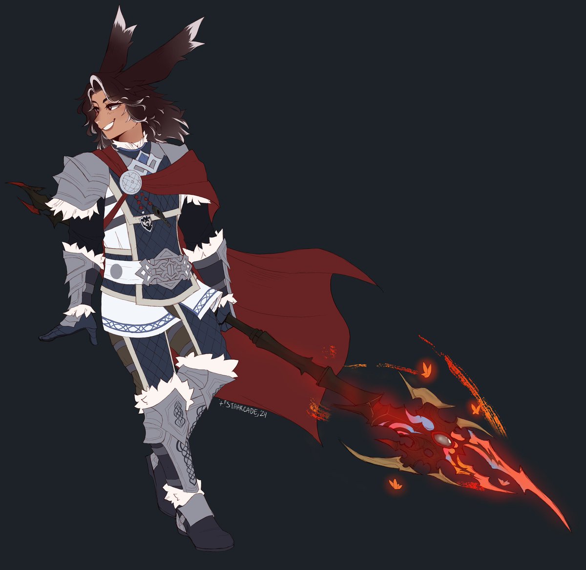 staarcade's tweet image. C✨️mm from @/Serinaty89 to her hubbyy 💖

Happy birthday friend!!! We love your bunny to death &amp;gt;:33 
#FFXIV