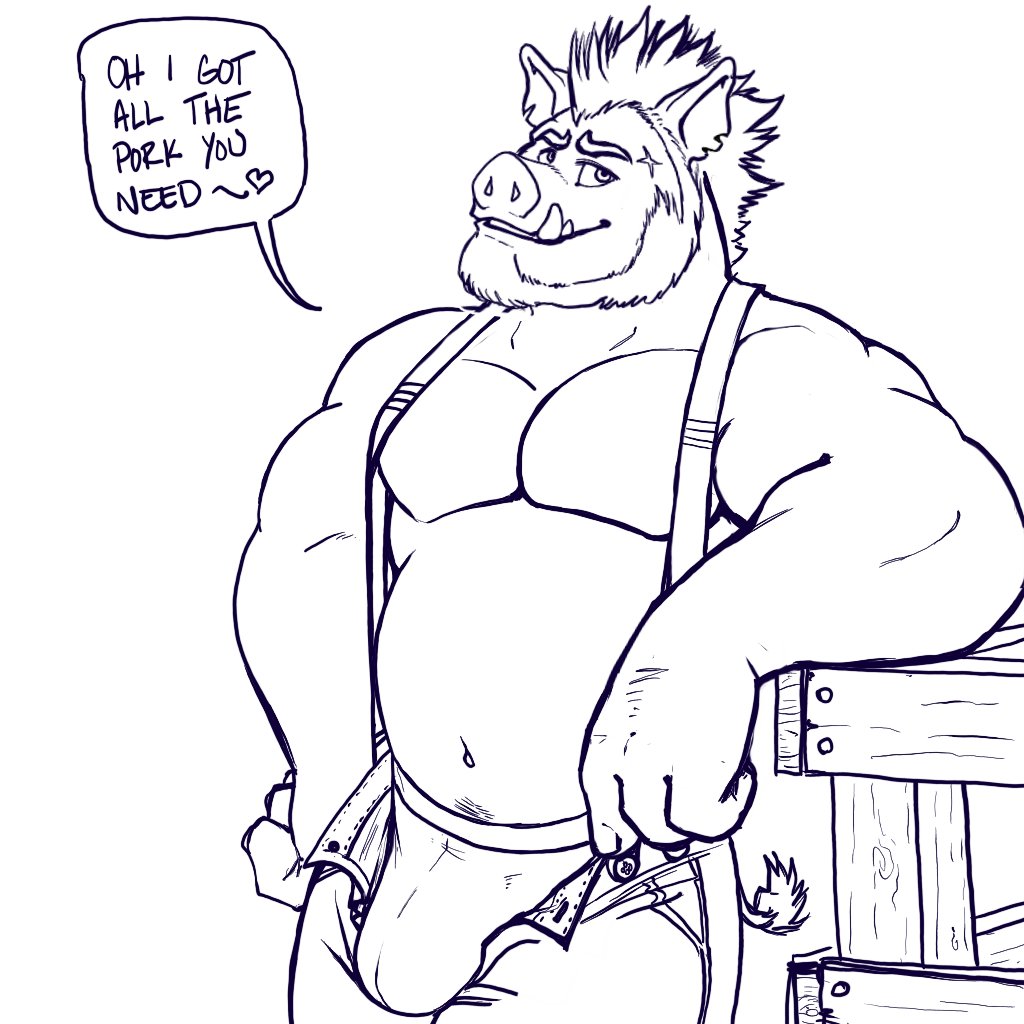 I think he means the other kind of meat... #nsfw