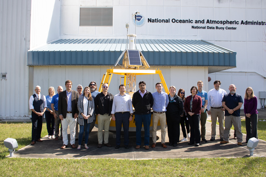databuoycenter's tweet image. Earlier this month, #NDBC welcomed @GulfBlueLLC’s Navigator Cohort to our site! It was a great opportunity to show off our facilities and impact in the new Blue Economy. @Mythos_AI LeVanta Tech @BlueIQus @seasats @V2Forensics @OscillaPower