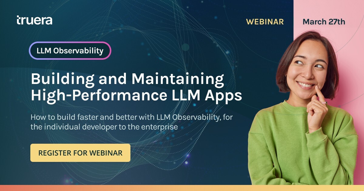 TOMORROW! LLM Observability: Building and maintaining high-performance #LLMapps Covering: - What is #LLMObservability? - What #LLMtesting do you need? - How to monitor your app Featuring Prof. @datta_cs and @_jreini Register: loom.ly/K54u6tY #LLMOps
