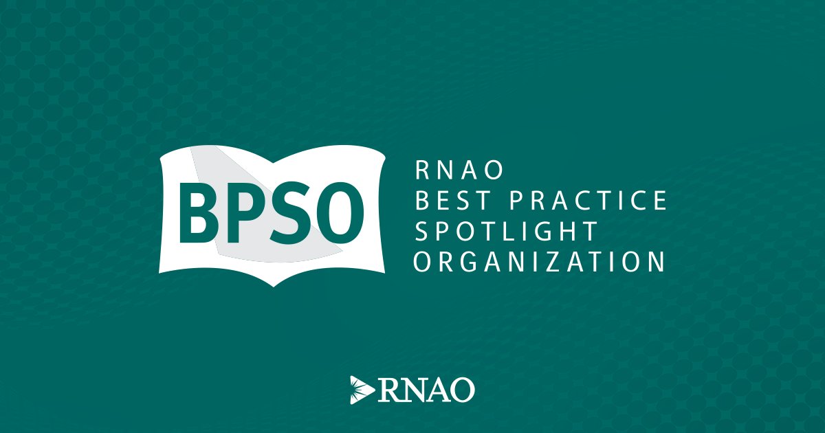 Why #BPSO?

RNAO's BPSO designation program:
✅transforms care and improves outcomes
✅energizes your team and builds front-line ownership
✅connects you with the global BPSO network
✅is FREE of charge!

Learn how your organization can become a #BPSO: RNAO.ca/bpg/bpso/becom…