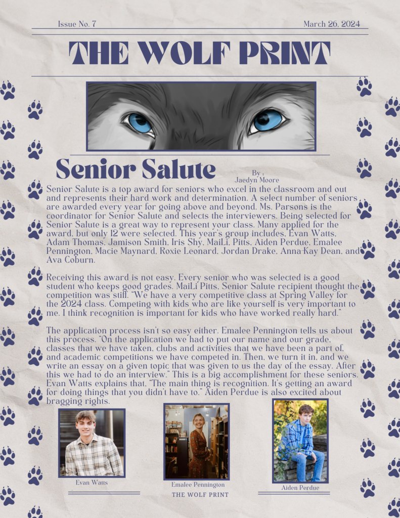 Get the latest news from around SVHS with the March issue of The Wolf Print student newspaper!

canva.com/design/DAF_OOk…