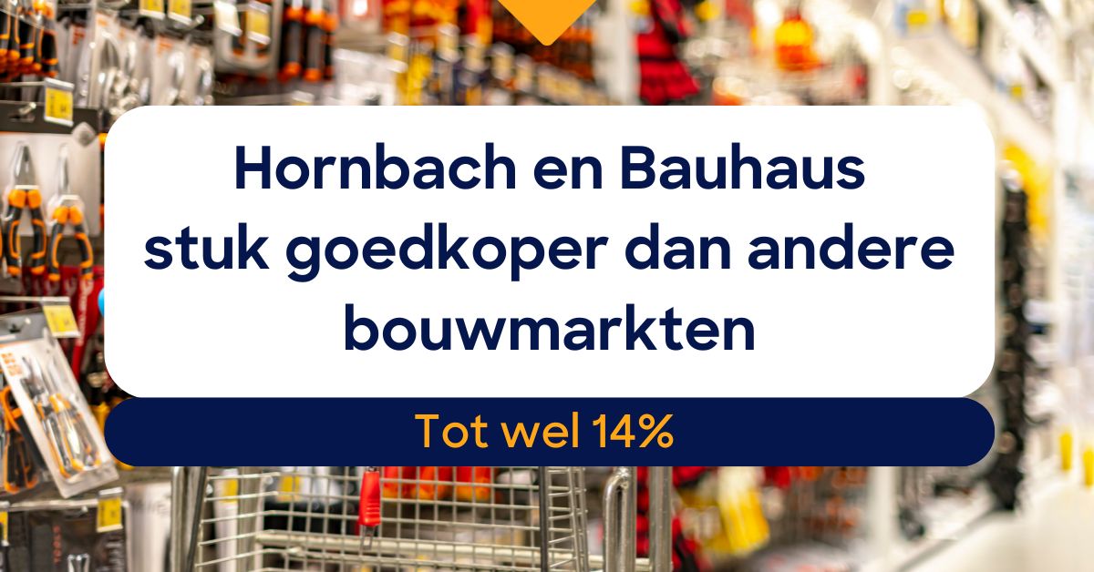 🏡 Uit ons onderzoek blijkt dat Hornbach en Bauhaus op dit moment de #goedkoopste #bouwmarkten zijn. De prijzen van deze ketens liggen zo’n 14% en 12% lager dan het gemiddelde. Maar ze zijn niet altijd de goedkoopste. Check 🪚 consumentenbond.nl/nieuws/2024/ho…