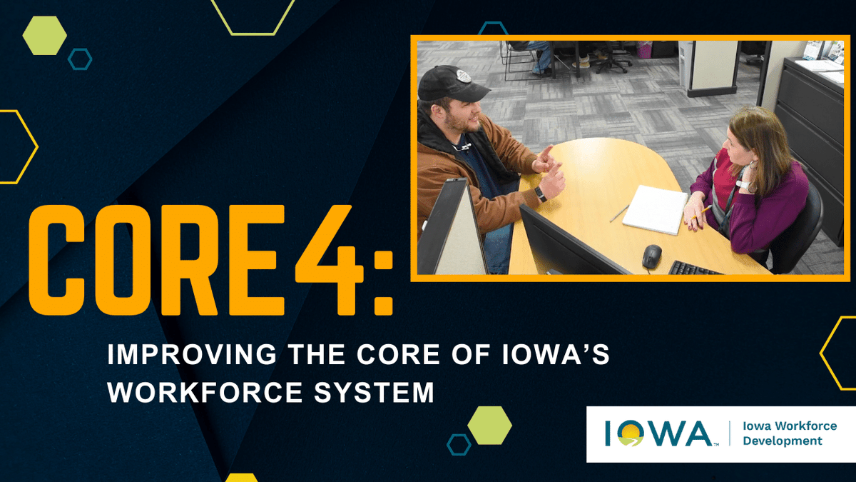 Core4 is a new initiative designed to bring a holistic workforce approach to serving Iowans. Learn how the plan is improving coordination and how @iowaworkforc is working to build a better system for Iowans to find meaningful employment. 🎬 youtube.com/watch?v=2xw6x2…