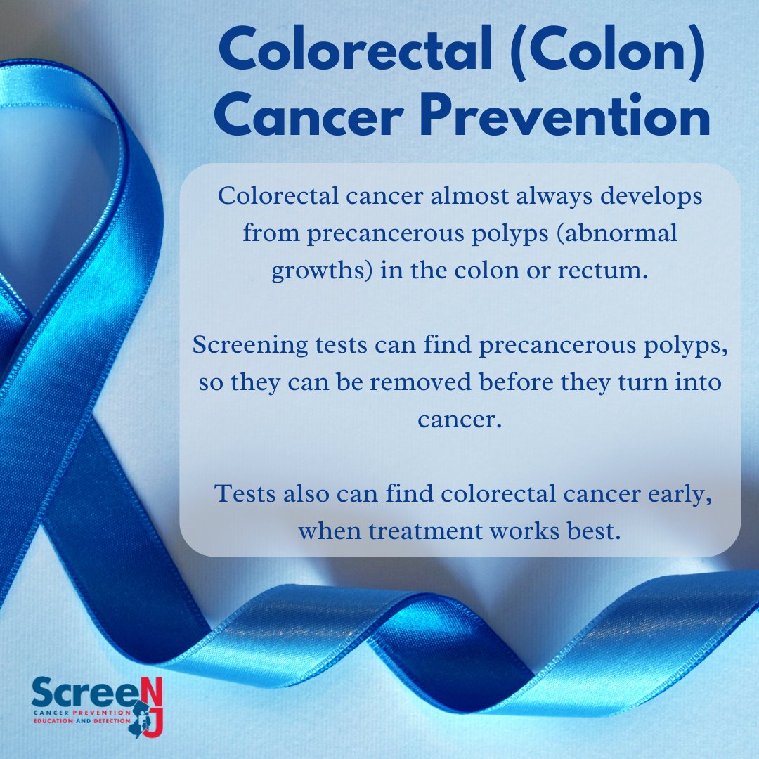 #ColorectalCancerAwarenessMonth: Prevention is key when it comes to #ColorectalCancer. Stay ahead of the game by scheduling regular screenings and learn how @ScreenNJ can help you. screennj.org/where-to-get-s…