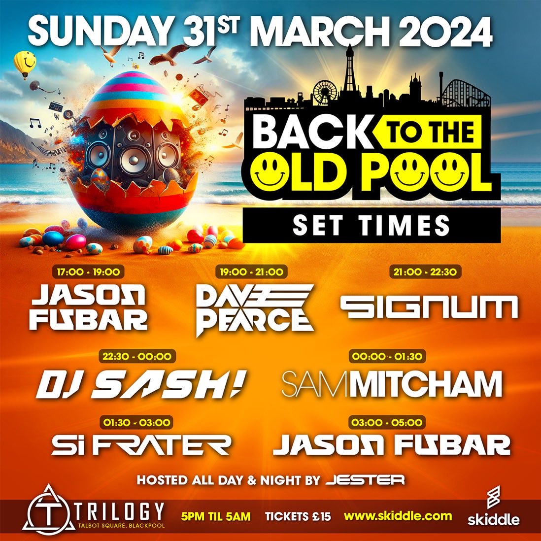 Set times this Sunday #Blackpool Trilogy nightclub Back To The Old Pool catch me on decks 7pm ⁦@bttopfestival⁩