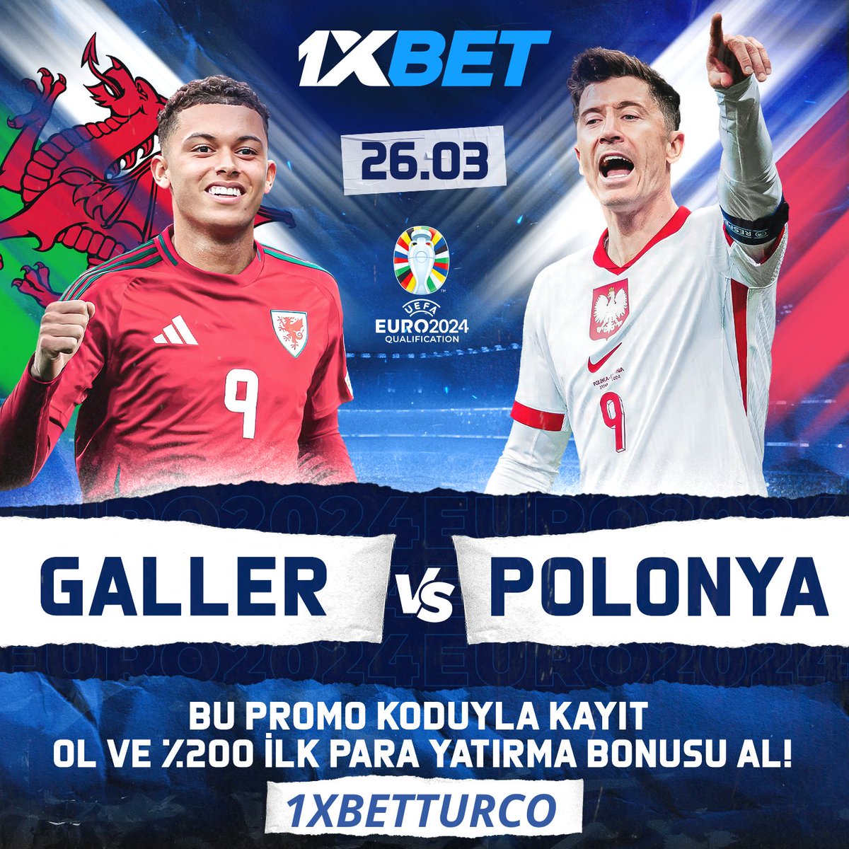 🏆 Euro 2024 Elemeleri 

🏴󠁧󠁢󠁷󠁬󠁳󠁿 Galler 🆚 Polonya 🇵🇱

🎯 1xbet ile canlı bahis !
💰 7150 TL Bonus

1xbet Giriş 👉 bit.ly/1xbetturkiyegir 😉

#1xbetresmi #iddaa #CimbomuKoruyanVAR #EuroQualifiers #WALPOL #Hissiyatımsı #AUTvTUR