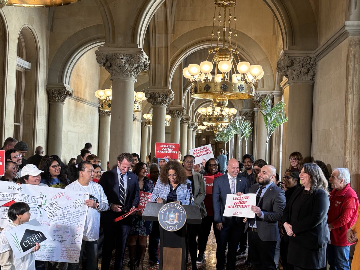 CPC rallied alongside @ChhayaCDC and @CUFFH to advocate for the legalization of basement apartments. AAPI and immigrant community members were disproportionately affected by Hurricane Ida, it's an important measure to ensure protections for community members in climate crisis.