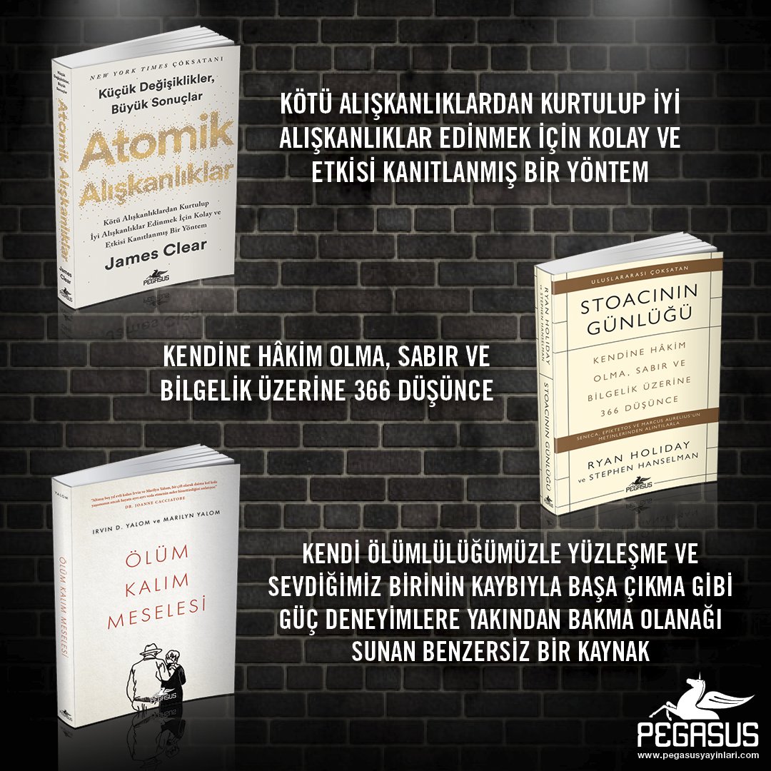 📚 Kitap Tavsiyeleri 📚 1️⃣ Atomik Alışkanlıklar, James Clear 2️⃣ Stoacının Günlüğü, Ryan Holiday & Stephen Hanselman 3️⃣ Ölüm Kalım Meselesi, Irvin D. Yalom & Marilyn Yalom Kitapları okuyan takipçilerimizin yorumlarını merak ediyoruz! Siz hangisini daha çok sevdiniz? 💬…