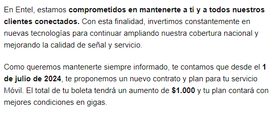 mxater's tweet image. @entel_ayuda @entel  cambio unilateral en los contratos, con la imposibilidad mía de aceptar o rechazar, ya que rechazar significa terminar contrato. Donde esta el @SERNAC y la @subtel_chile  revisando estas injusticias?