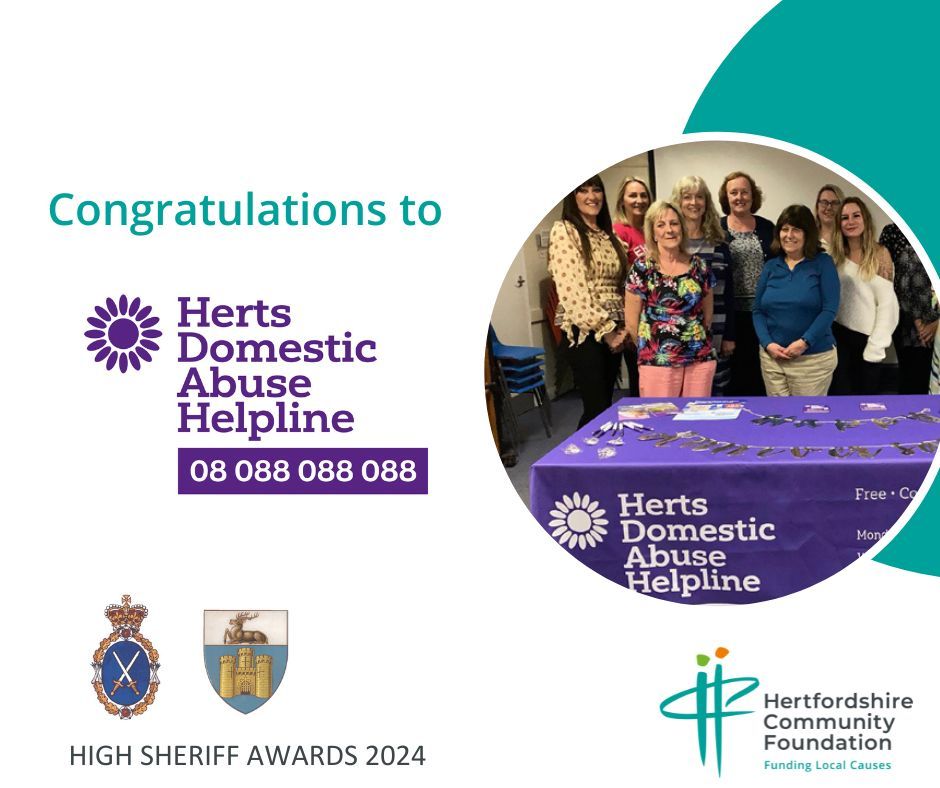 🌟 Congratulations to @HDA_Helpline in Welwyn Garden City for winning the High Sheriff Award! 🏆 Their free & confidential support for those affected by domestic abuse, along with their vital education efforts, is truly inspiring. #HighSheriffAwards2024