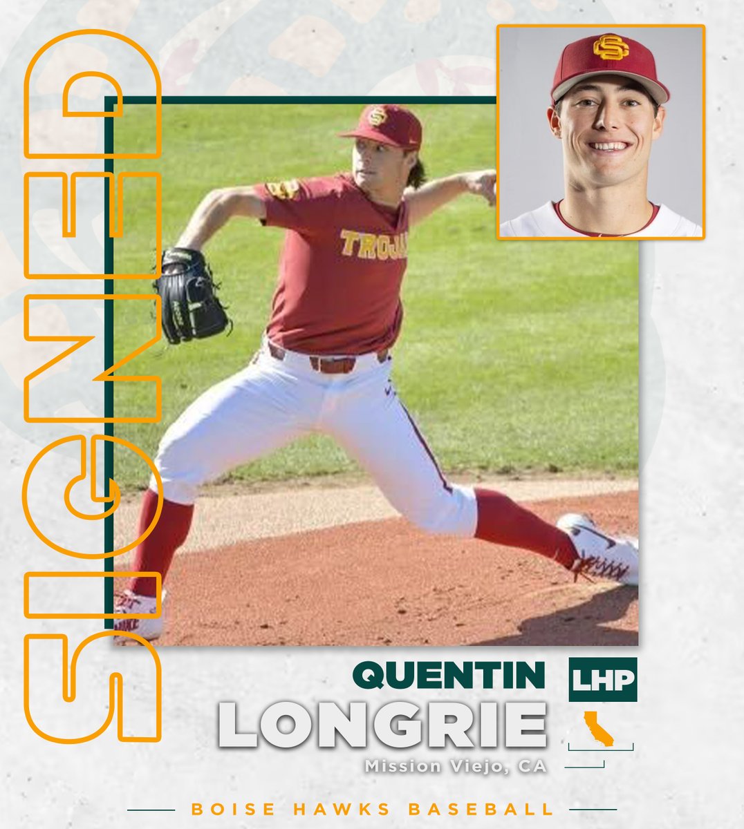 The Boise Hawks have signed LHP Quentin Longrie for the 2024 season! baseball-reference.com/register/playe…