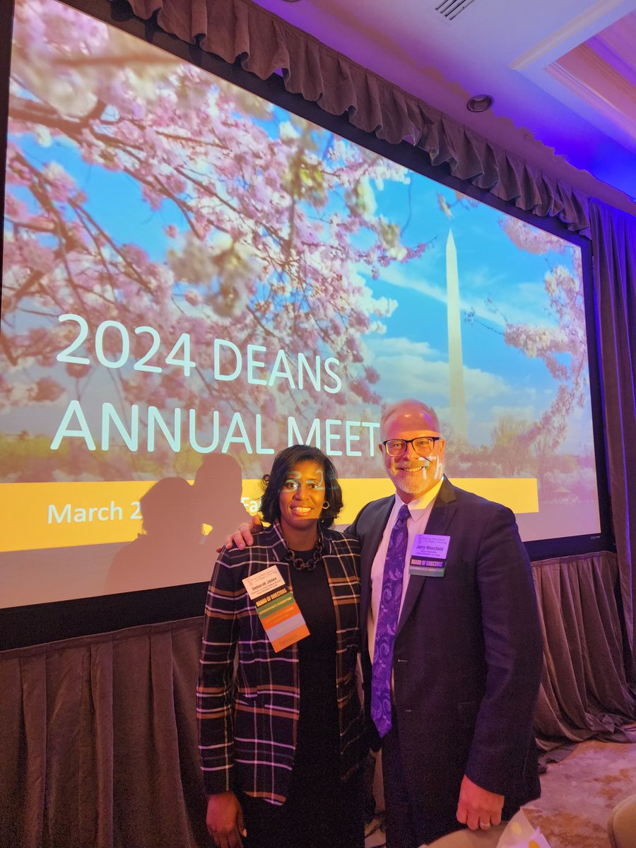 UTMB SON Dean, Dr. Deborah Jones, & newly appointed UTMB VP/Chief Nursing Exec, Dr. Jerry Mansfield, attended AACN Dean's Meeting in DC. Both, who are AACN board members, met with nursing schools and are eager to return this week to enhance academic nursing at UTMB!