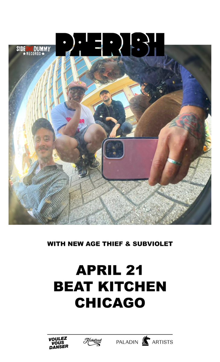 first show of the year. let’s get it. catch us @beatkitchenbar april 21st w/ @Paerish and @newagethief. tickets on sale now at the link in our bio