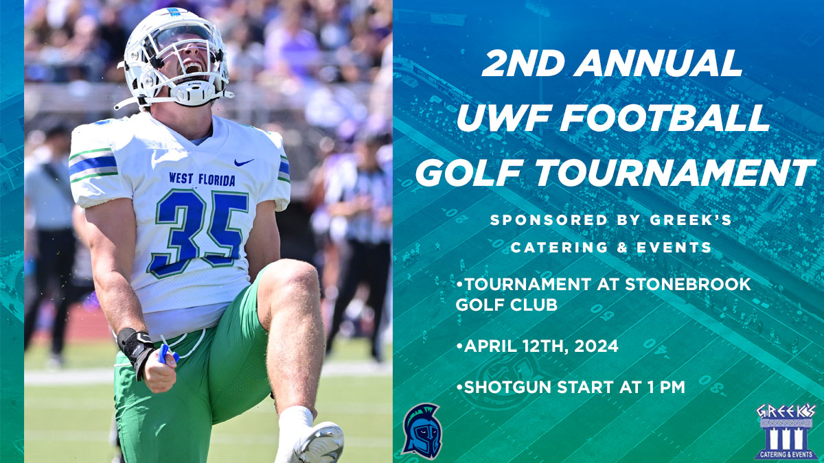 The 2nd Annual UWF Football Golf Tournament Is Approaching 🚨 🗓️April 12th 📍Stonebrook Golf Club ⏰1 PM 🔗linktr.ee/argofootball #GoArgos