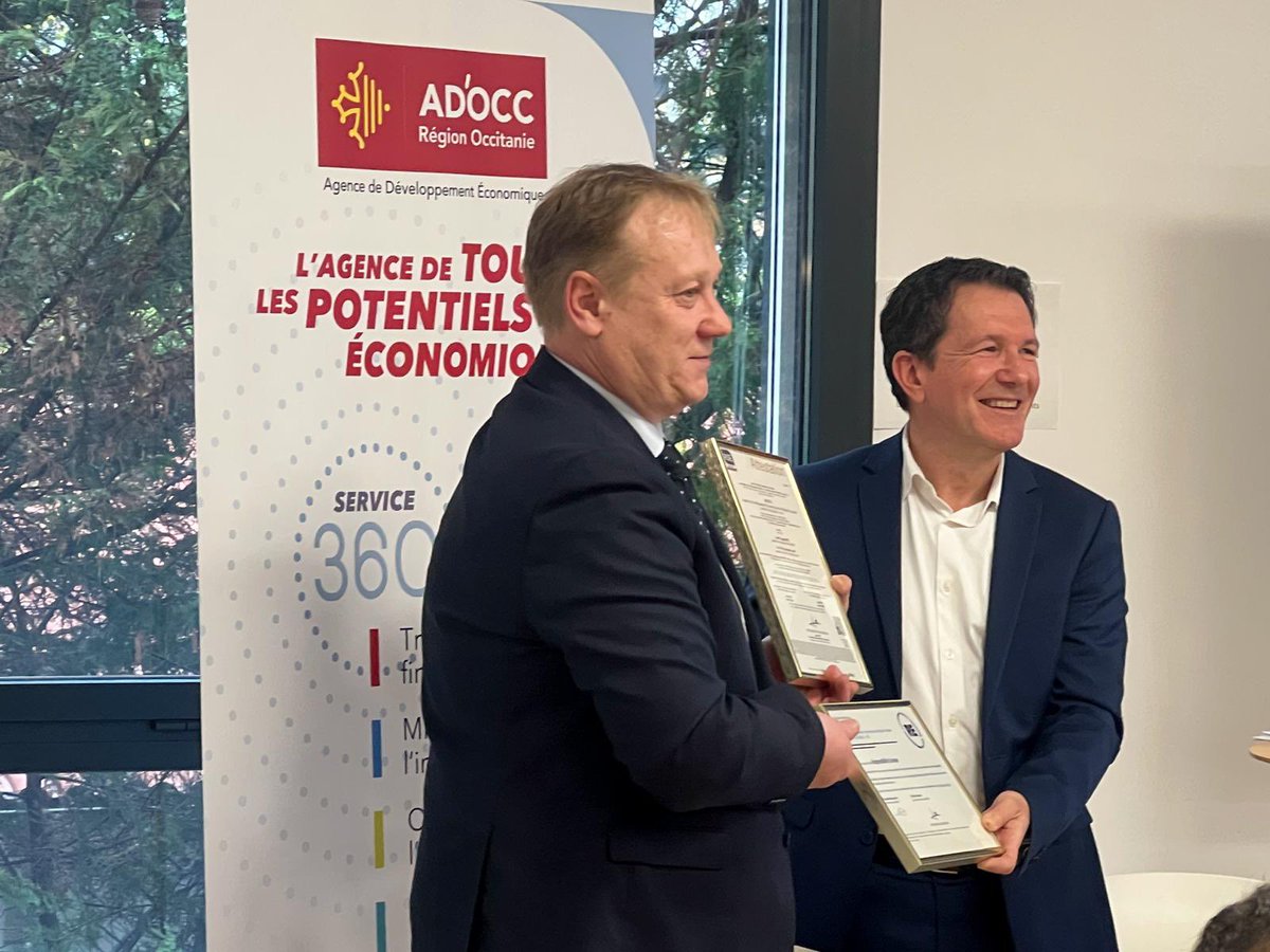 Je tiens à féliciter <a href="/ADOCC_/">AD'OCC</a> - son DG Nicolas SCHAEFFER et l’ensemble des collaboratrices et collaborateurs - qui devient aujourd’hui la première agence de développement économique française labellisée par <a href="/AFNOR/">AFNOR</a>  « Engagé RSE » au niveau confirmé.