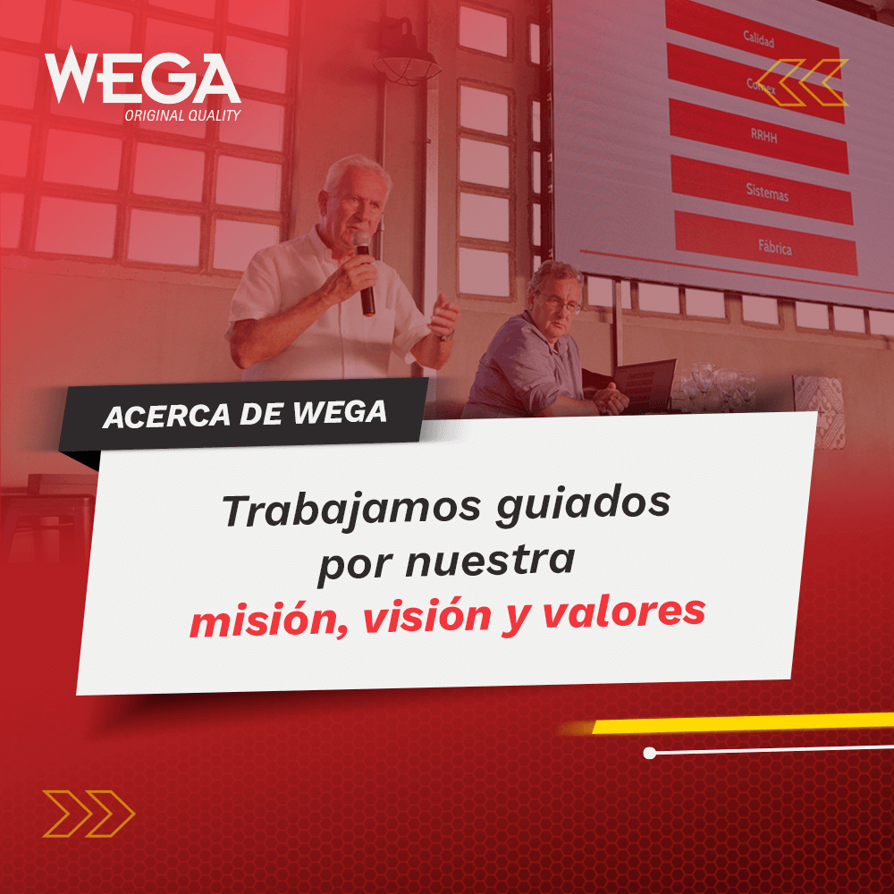 🙌🏼 #Wega cuenta con una misión, visión y valores que definen su cultura organizacional y le permiten tener un norte claro en el desarrollo de su actividad.

Conocelos ingresando ahora en la sección “Empresa” de nuestro sitio web. 📲 wega.com.ar/es/empresa

#AhoraElFiltroEsWega