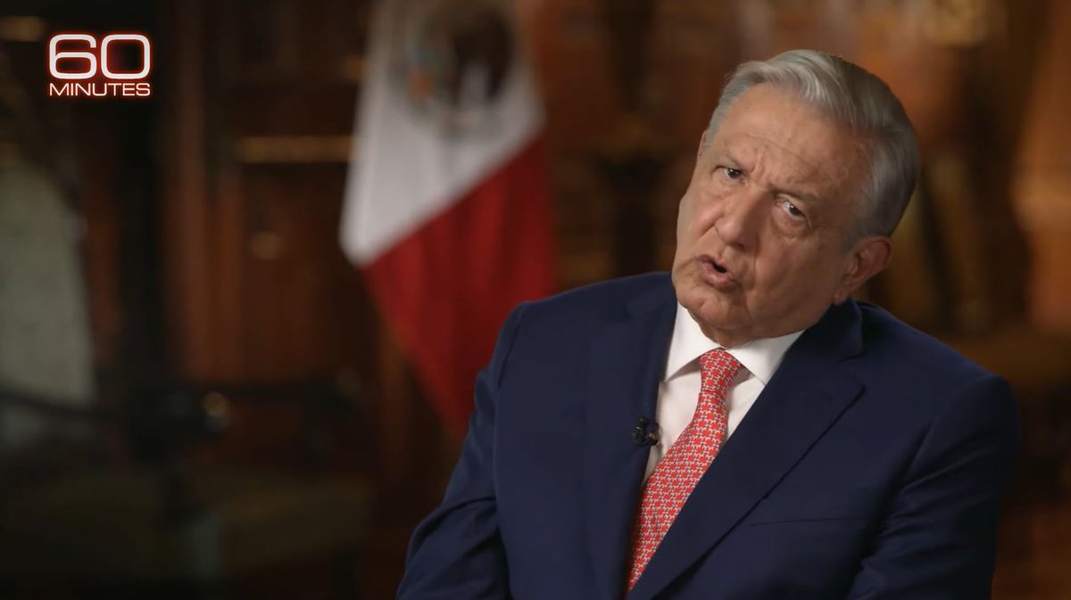 🧵 Debunking Mexican President AMLO’s ‘60 Minutes’ Interview CLAIM: Mexico is helping to slow migration to the U.S. REALITY: The Mexican government has encouraged the passage of migrants through Mexico on their way to the U.S.