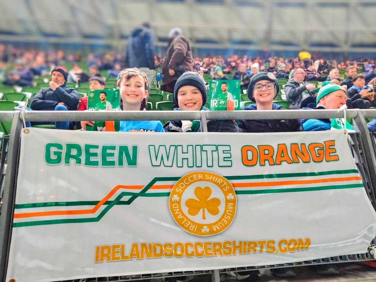 The next generation of @IrelandFootball fans are in early to the @AVIVAStadium ahead of @FAIreland v #Switzerland 👏🏻

#BeliefDoubled ☘️ #COYBIG 🇮🇪