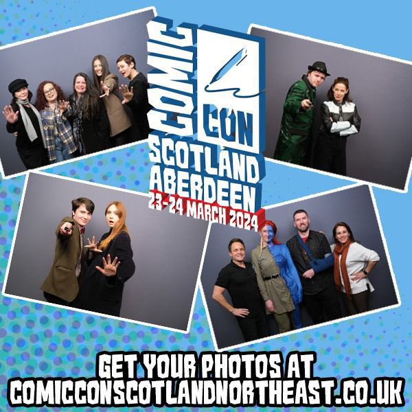 Digital images from the weekends photo shoots are available to buy now in the YOUR PHOTOS section of the website! Website: comicconscotlandnortheast.co.uk