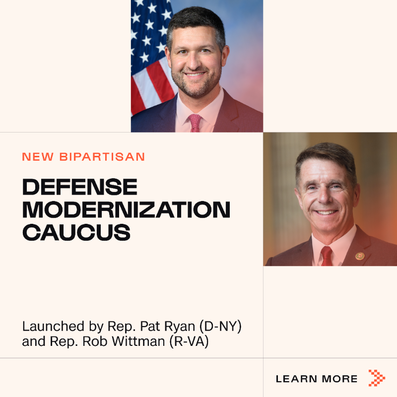 RebellionDef's tweet photo. Rebellion CEO Ben FitzGerald spoke at the kickoff of the bipartisan Defense Modernization Caucus, an effort championed by @RobWittman and @RepPatRyanNY.
Our take → Innovation isn’t just about R&E. It’s about scale and execution to move things forward.
#SoftwareDefinedDefense