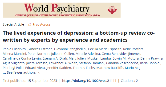 Nicholas Fabiano, MD (@ntfabiano) on Twitter photo A first-person account in <a href="/WPA_Psychiatry/">World Psychiatric Association (WPA) wpanet.org</a> described the experience of depression to be “an overwhelming past, a stagnation of the present, and the impossibility of the future". I think that this captures the experience quite well. onlinelibrary.wiley.com/doi/10.1002/wp… 7/8 A first-person account in <a href="/WPA_Psychiatry/">World Psychiatric Association (WPA) wpanet.org</a> described the experience of depression to be “an overwhelming past, a stagnation of the present, and the impossibility of the future". I think that this captures the experience quite well. onlinelibrary.wiley.com/doi/10.1002/wp… 7/8