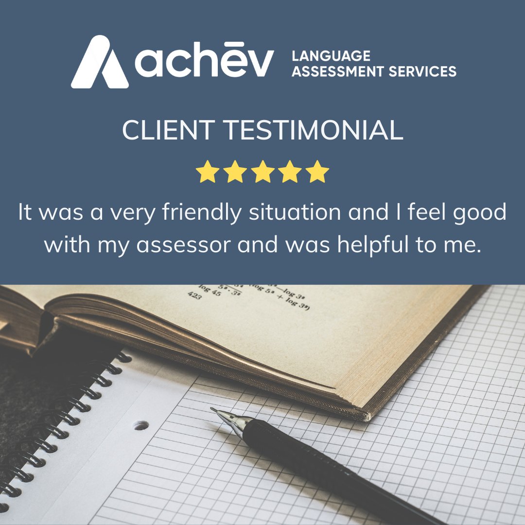 We are always happy to receive feedback from our clients. Thank you for this wonderful testimonial!

#testimonialThursday #testimonial #assessmentcentre #learnEnglish #learnFrench