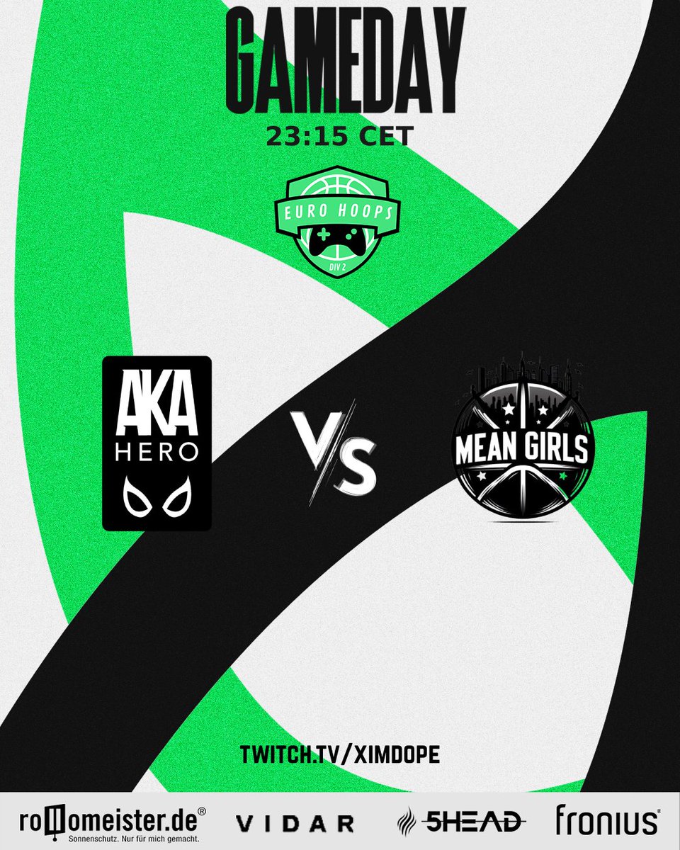 🚨 GAMEDAY 🚨 Today at 23:15 CET we are facing the @MeanGirls2k in our last Group-Stage Game of the @EuroHoops2K League! Stream: twitch.tv/ximdope - #BEAHERO