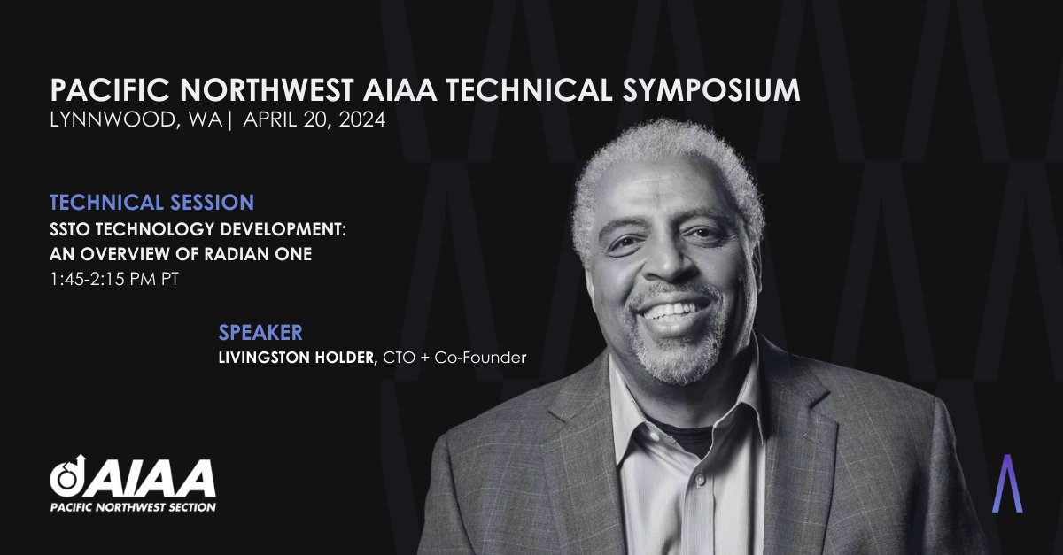 🎙️Find Radian's CTO and co-founder, Livingston Holder, at the Pacific Northwest #AIAA Technical Symposium on April 20th as he gives an overview of Radian One's progress to date and its impact on the aerospace industry. Learn more here: pnwaiaa.org/technical-symp…