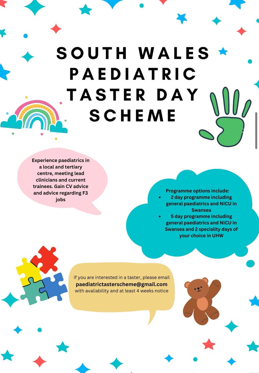 Zoe Johnson (@zoejohnson__) on Twitter photo If anyone missed the talk and wants to know more about setting up your own taster scheme, please email paediatrictasterscheme@gmail.com - we’d love to talk your ear off about it! If anyone missed the talk and wants to know more about setting up your own taster scheme, please email paediatrictasterscheme@gmail.com - we’d love to talk your ear off about it!