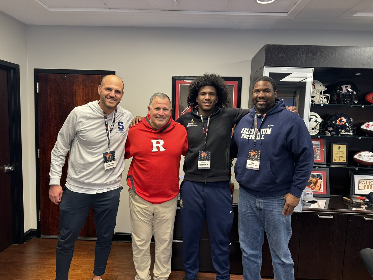 Had a great time spending the day with Rutgers football today! Thank you for the hospitality. @GregSchiano @RFootball @CoachDelleDonne @SalesianumFB