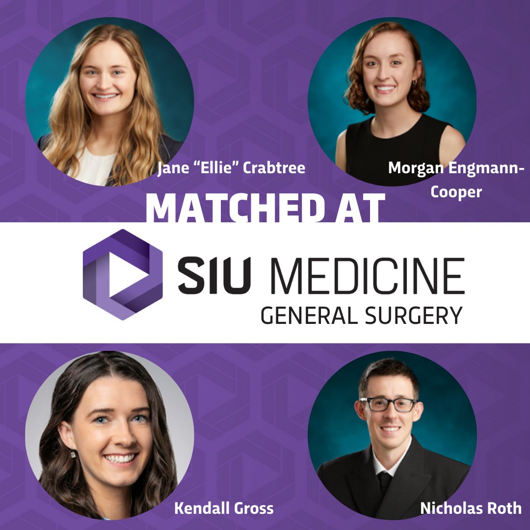 SIU General Surgery (@siu_gensurgery) on Twitter photo Congrats to the incoming class of the <a href="/SIUGenSurgRes/">SIU General Surgery Residency Program</a> ! We are looking forward to welcoming you all to the program! #thematch2024 #MatchDay2024 #siumed Congrats to the incoming class of the <a href="/SIUGenSurgRes/">SIU General Surgery Residency Program</a> ! We are looking forward to welcoming you all to the program! #thematch2024 #MatchDay2024 #siumed