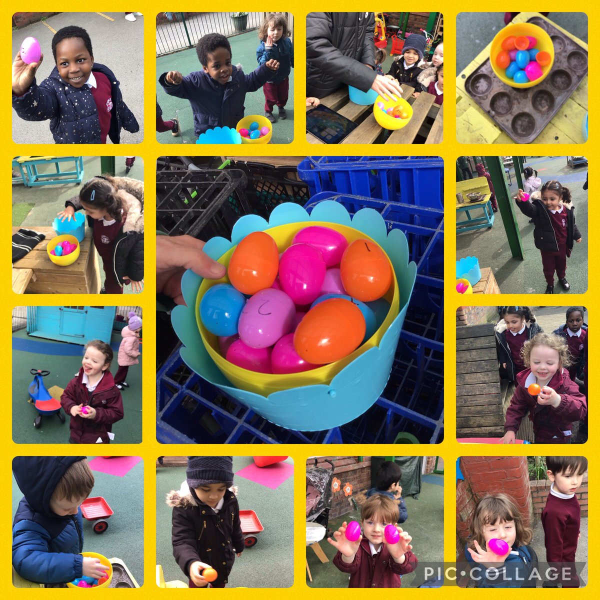 Thanks Miss Quinn for organising our Easter Egg Hunt.