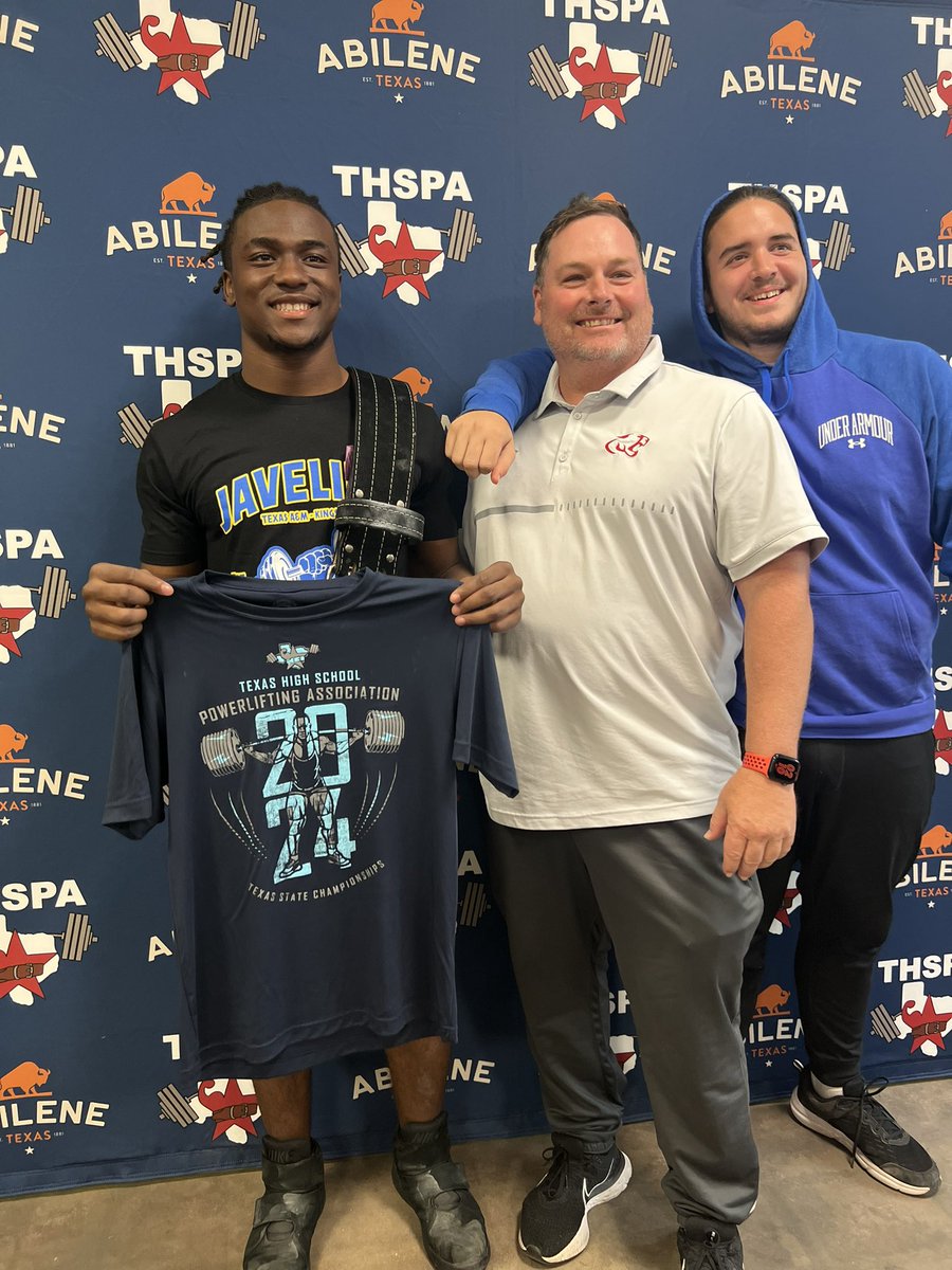 LeviFontenot14's tweet image. Was blessed to have earned the right to compete at the highest level of Texas High School Powerlifting against the strongest kids in the country 🏋🏾‍♂️ Set a PR on bench press and tied my PR overall total. 
@CoachJoeWillis @JavelinaFB 

#THSPA #Ironaddict #gottaJAVit
