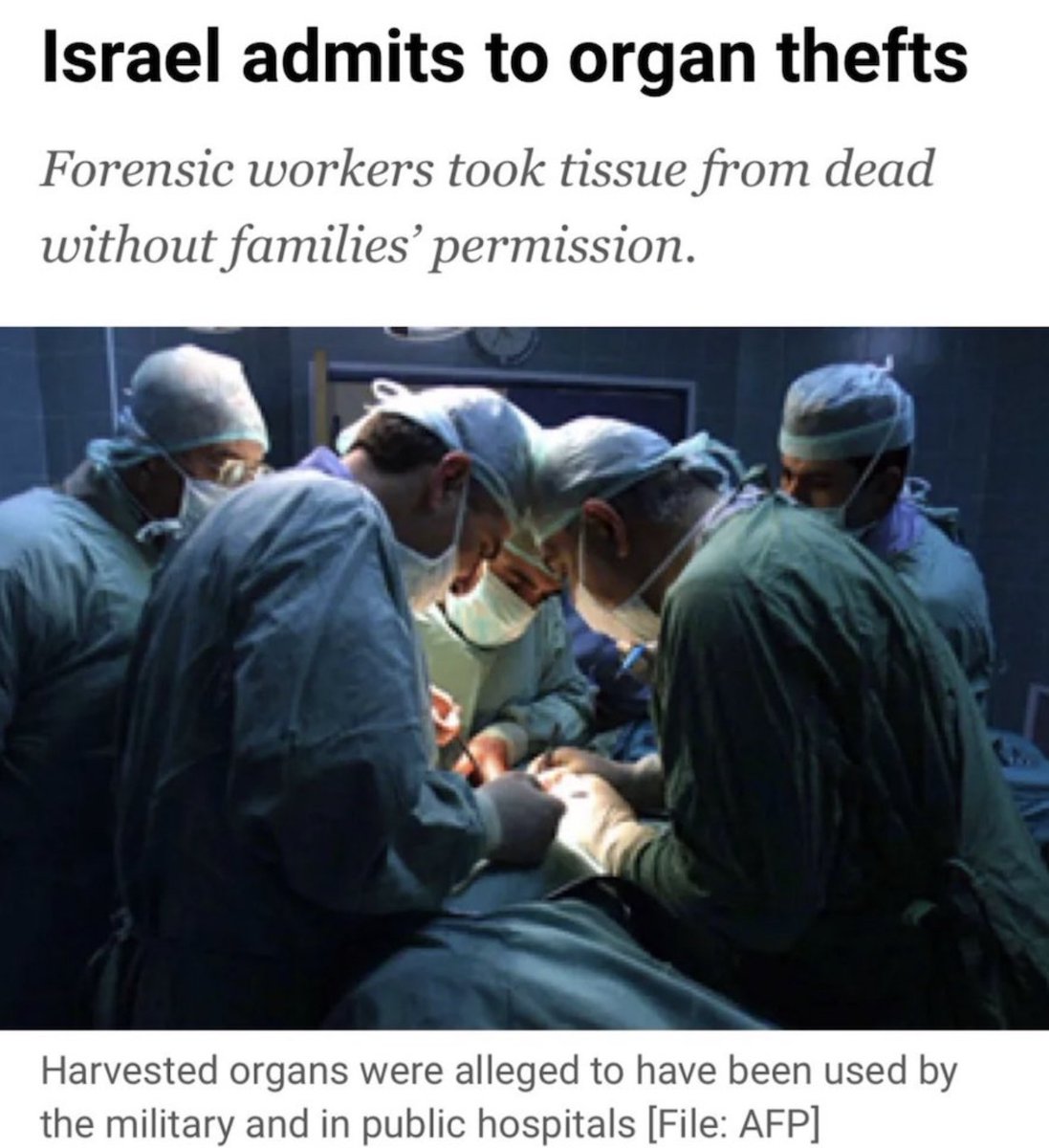 WHY ARE THEY STEALING ORGANS?
