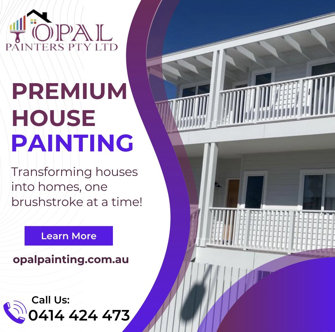 TalgatAbbas's tweet photo. Transforming spaces one brushstroke at a time! Opal Painters Pty Ltd is your go-to for professional painting services that breathe new life into your home or business. 🖼️✨
Contact Us for a free quote!💯

📞: 0414 424 473

#OpalPainting #OpalPainters #ProfessionalPainting 🎨✨ https://t.co/sU09auXMk8