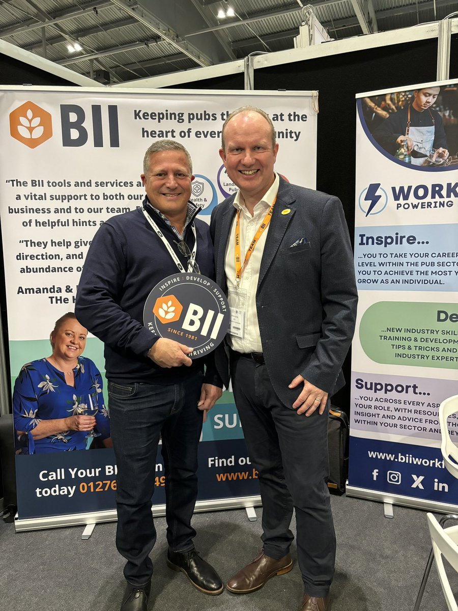 Proud to lead a panel at <a href="/PubShowUK/">The Pub Show</a> on inspiring pub careers &amp; talking about our new membership platform for team members <a href="/BII_Workforce/">BII_Workforce</a> thank you <a href="/HeronInn/">Heron Inn Malpas</a> <a href="/HJUKJobBoard/">Hospitality Jobs UK</a> <a href="/SkillsNetworkUK/">The Skills Network</a> 🙏 Great to catch up with members, partners &amp; industry friends #PubCareers <a href="/BIIandBIIAB/">The BII</a>
