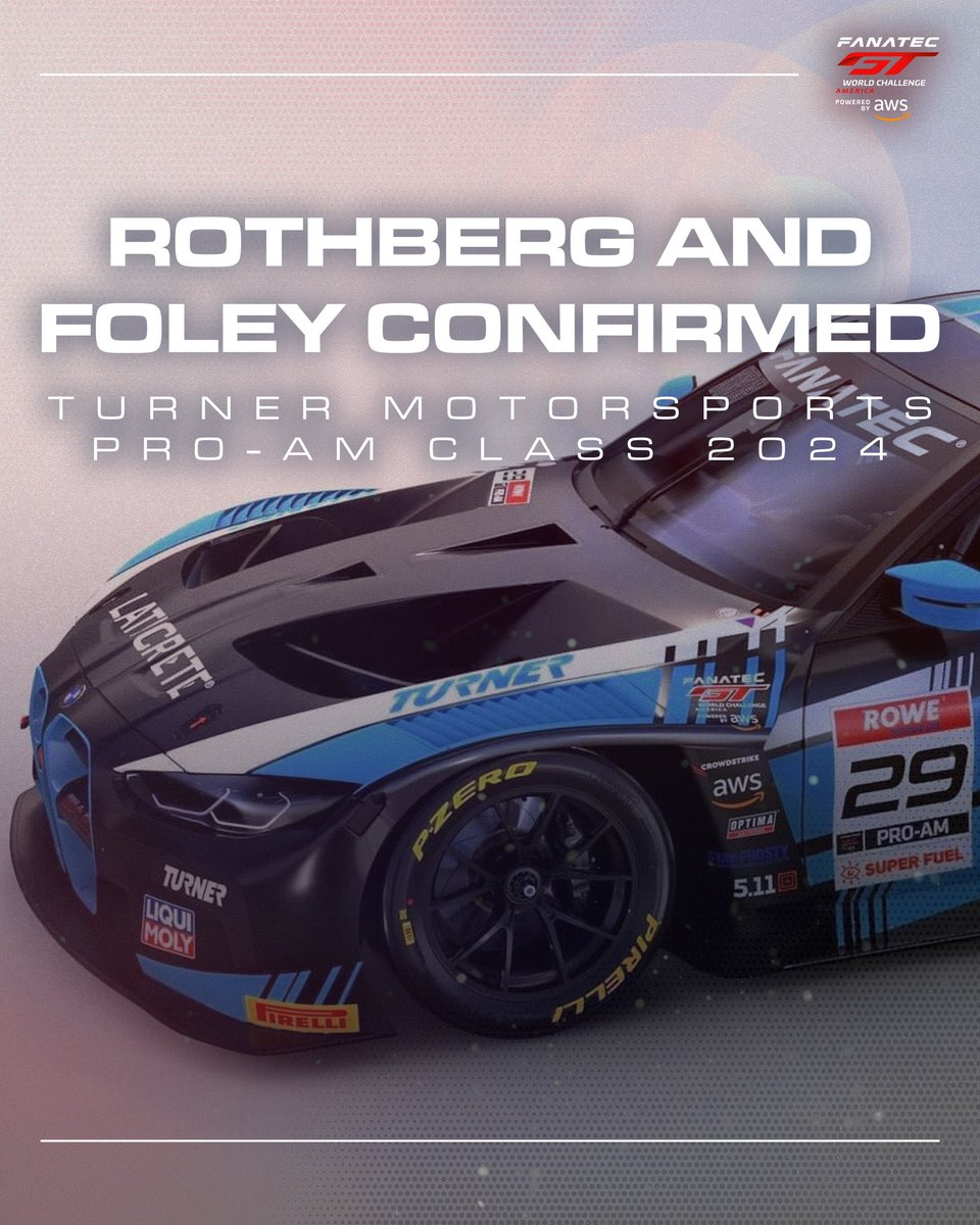 🌮 Welcome back @Turnermotrsport 🌮 @FoleyRacingRFR and Justin Rothberg will share the #29 BMW M4 GT3! MORE 🗞️ gt-world-challenge-america.com/news/903/turne… #FanatecGT #GTWorldChAm #GTSonoma