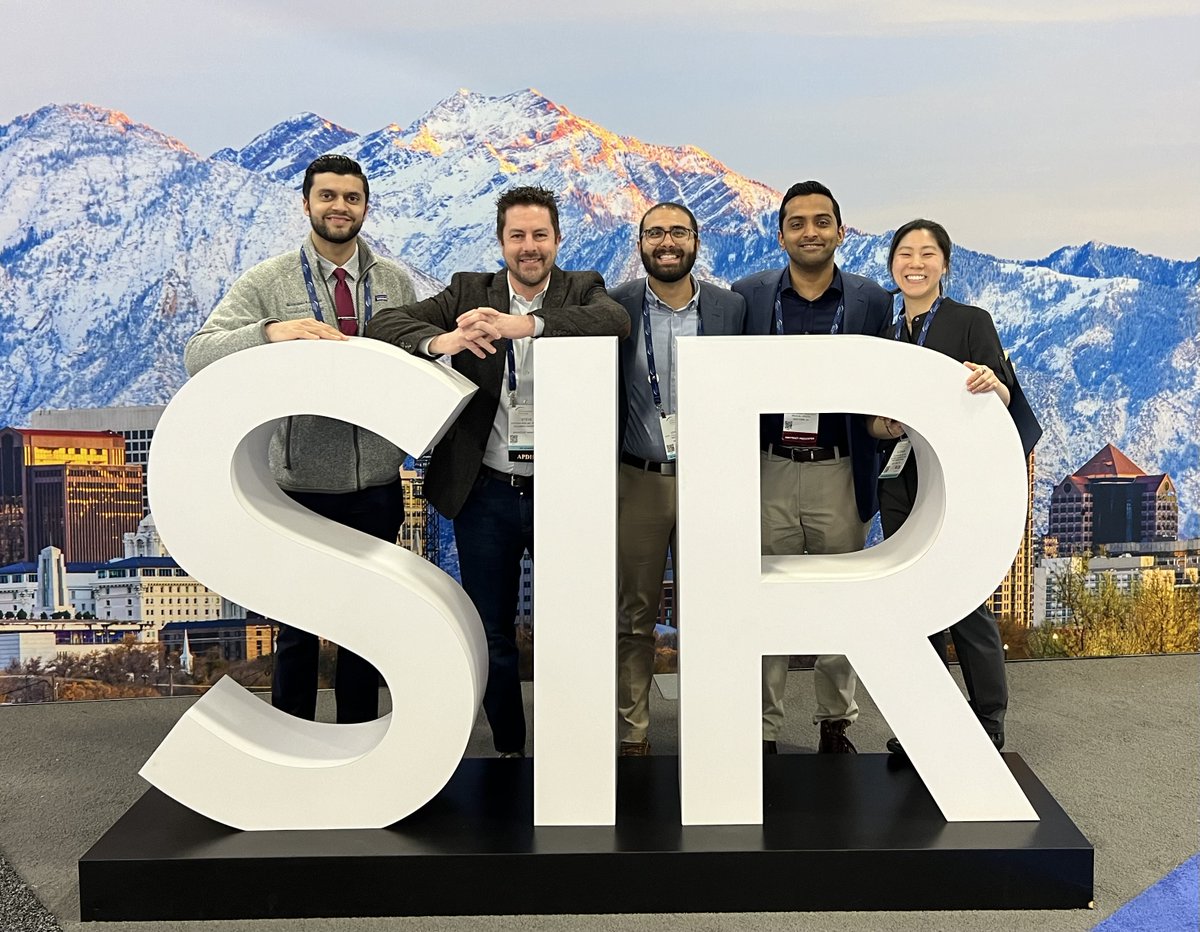 Having a great time at #SIR24SLC with @columbiaradres and looking forward to tomorrow's abstract of the year presentation by @AbinSajanMD!