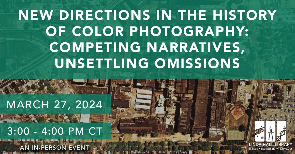 TOMORROW! Join us at 3 PM to hear from Linda Hall Library Fellow Michael Berkowitz. Michael will examine three aspects of color photography's history that have received limited attention from other scholars. REGISTER: bit.ly/4aiz0DC