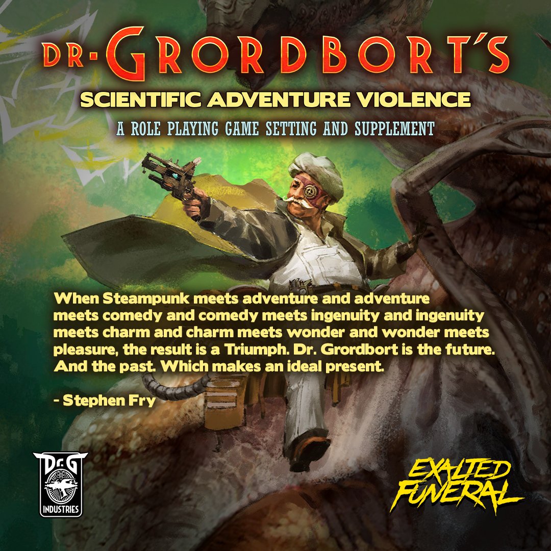 The Doctor will see you tomorrow… Sign up to get notified as soon as this new 5e-compatible adventure launches: bit.ly/3VvvzVX #ExaltedFuneral #drgrordbort #5e