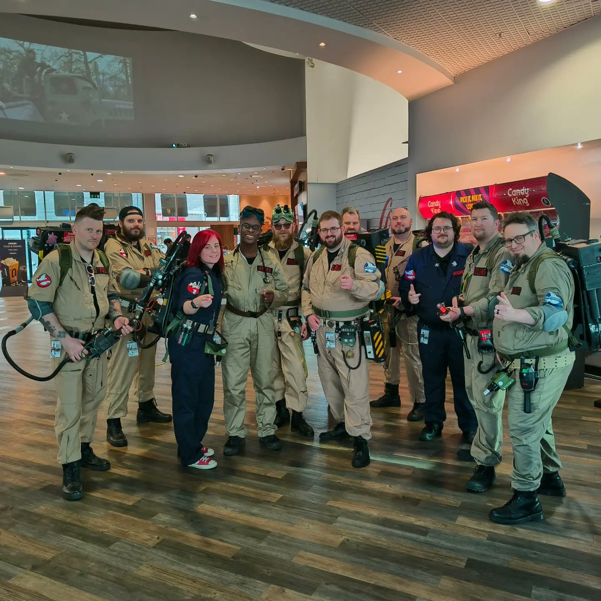 Hanging out with the @MERSEYSIDEGHOS1 as they raised money for @MindCharity, during the opening of #GhostbustersFrozenEmpire was amazing last week! Brilliant people who were amazing fun. Well done ☺️👍🏾🚫👻 @ODEONCinemas #Liverpool