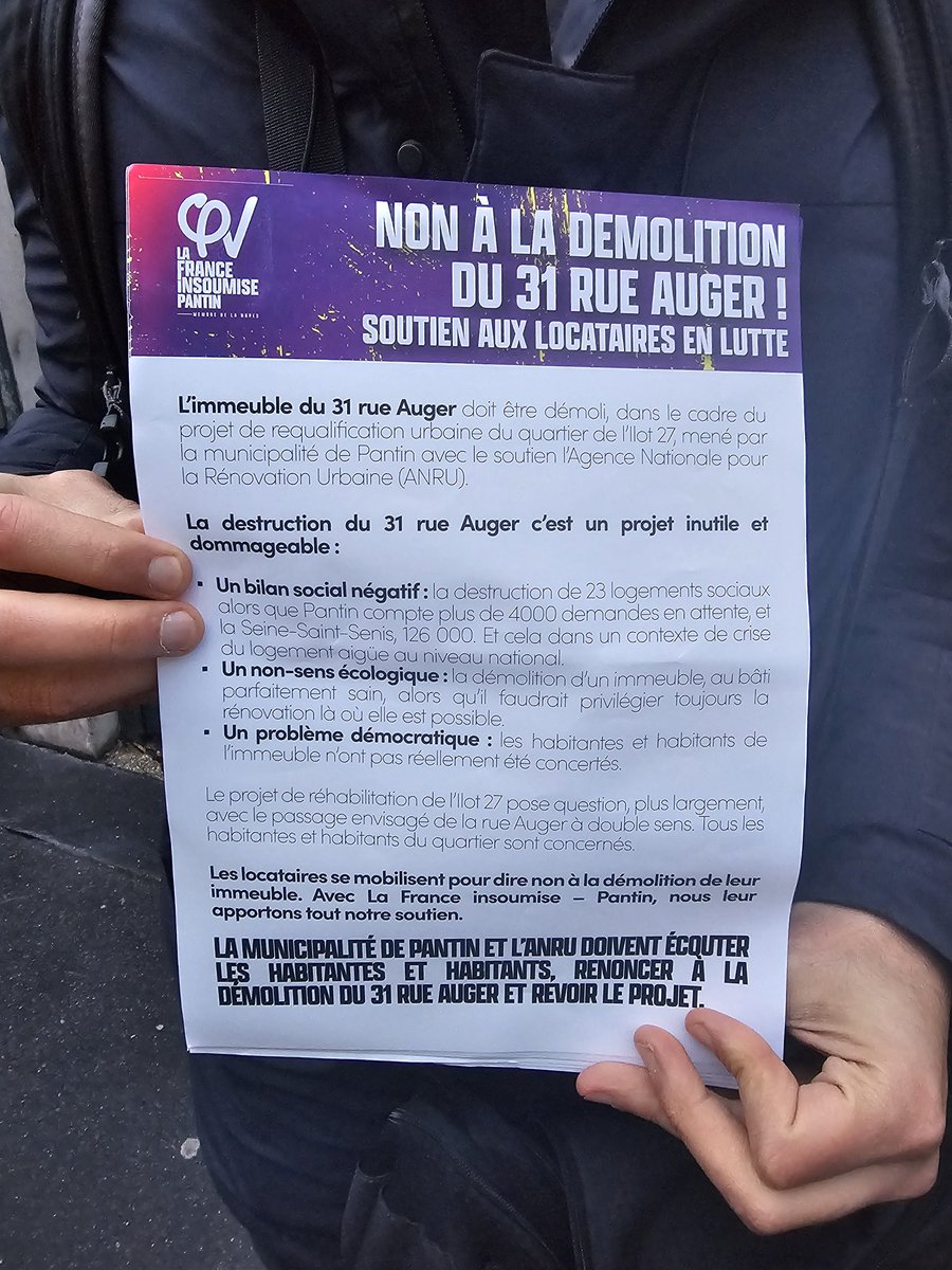 La France insoumise à Pantin tweet media